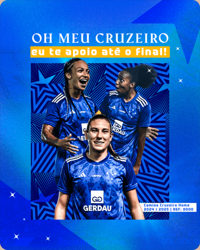 Peça social da campanha do Cruzeiro.