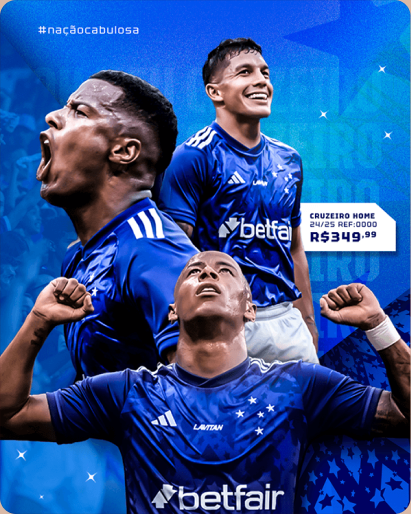 Peça social da campanha do Cruzeiro.